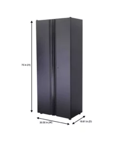 Husky Regular Duty Welded 24-Gauge Steel Freestanding Garage Cabinet in Black (31 in. W x 75 in. H x 20 in. D) 17 Husky Regular Duty Welded 24-Gauge Steel Freestanding Garage Cabinet in Black (31 in. W x 75 in. H x 20 in. D) -Deals Hand Tools Zone Store matte black powder coating husky free standing cabinets h30locker a0 1000