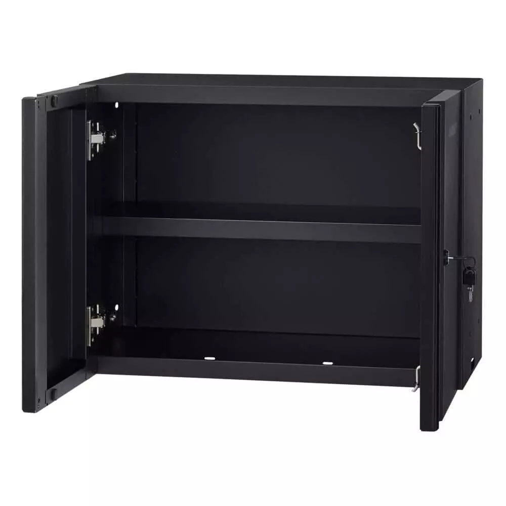 Husky Regular Duty Welded 24-Gauge Steel Wall Mounted Garage Cabinet in Black (24 in. W x 18 in. H x 12 in. D) 7 Husky Regular Duty Welded 24-Gauge Steel Wall Mounted Garage Cabinet in Black (24 in. W x 18 in. H x 12 in. D) - Image 5