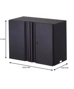 Husky Regular Duty Welded 24-Gauge Steel Wall Mounted Garage Cabinet in Black (24 in. W x 18 in. H x 12 in. D) -Deals Hand Tools Zone Store matte black powder coating husky wall mounted cabinets h24wcab 76 1000