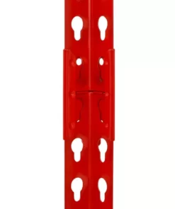 Husky 5-Tier Heavy Duty Steel Garage Storage Shelving Unit in Red (48 in. W x 78 in. H x 24 in. D) -Deals Hand Tools Zone Store red black husky freestanding shelving units mr482478w5 r 76 1000