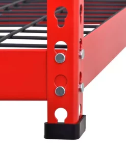 Husky 5-Tier Heavy Duty Steel Garage Storage Shelving Unit in Red (48 in. W x 78 in. H x 24 in. D) -Deals Hand Tools Zone Store red black husky freestanding shelving units mr482478w5 r d4 1000