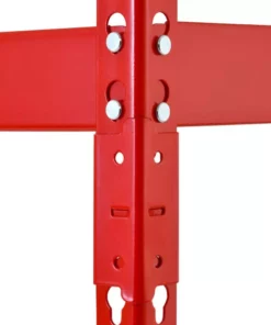 Husky 5-Tier Heavy Duty Steel Garage Storage Shelving Unit in Red (48 in. W x 78 in. H x 24 in. D) -Deals Hand Tools Zone Store red black husky freestanding shelving units mr482478w5 r fa 1000