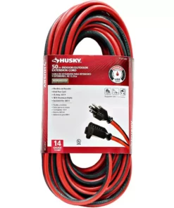 Husky 50 ft. 14/3 Medium-Duty Indoor/Outdoor Extension Cord