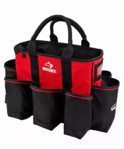 Husky 14 in. 15 Pocket Open Top Supply Tool Bag