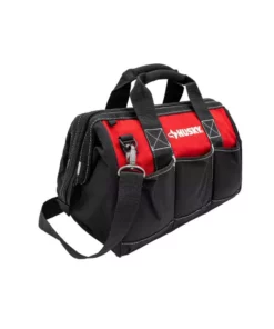 Husky 15 in. 8 Pocket Zippered Tool Bag -Deals Hand Tools Zone Store red black husky tool bags hd60015 th 40 1000