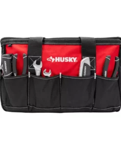 Husky 18 in. 14 Pocket Zippered Tool Bag -Deals Hand Tools Zone Store red black husky tool bags hd60018 th 4f 1000