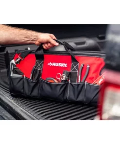 Husky 24 in. 16 Pocket Zippered Tool Bag -Deals Hand Tools Zone Store red black husky tool bags hd60024 th 31 1000