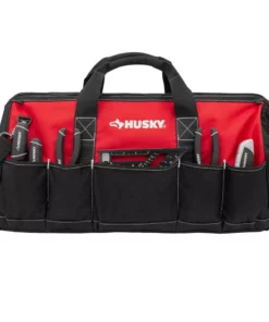 Husky 24 in. 16 Pocket Zippered Tool Bag -Deals Hand Tools Zone Store red black husky tool bags hd60024 th 4f 1000