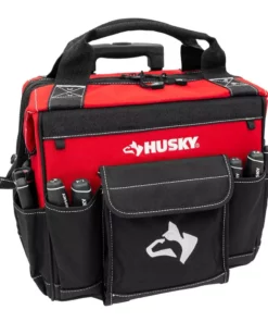 Husky 14 in. 13 Pocket Rolling Tool Bag -Deals Hand Tools Zone Store red black husky tool bags hd65014 th c3 1000