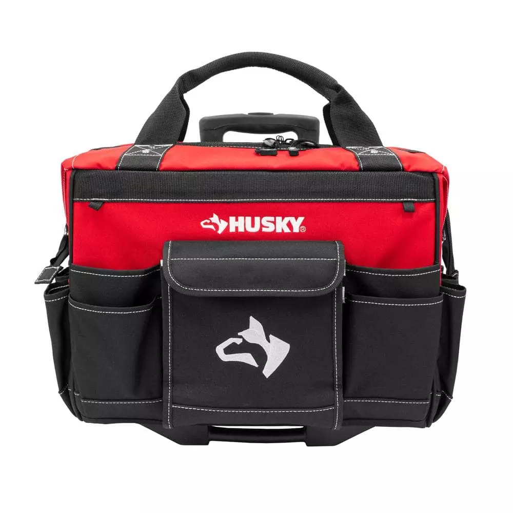 Husky 18 in. 18 Pocket Rolling Tool Bag 3 Husky 18 in. 18 Pocket Rolling Tool Bag
