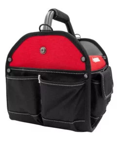 Husky 10 in. 15 Pocket Open Top Tool Bag -Deals Hand Tools Zone Store red black husky tool bags hd70010 th 40 1000