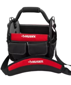 Husky 10 in. 15 Pocket Open Top Tool Bag -Deals Hand Tools Zone Store red black husky tool bags hd70010 th 44 1000