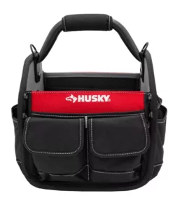 Husky 10 in. 15 Pocket Open Top Tool Bag