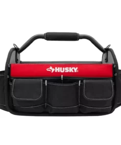 Husky 17 in. 18 Pocket Open Top Tool Bag