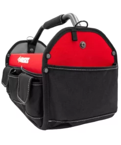 Husky 17 in. 18 Pocket Open Top Tool Bag -Deals Hand Tools Zone Store red black husky tool bags hd70017 th 76 1000