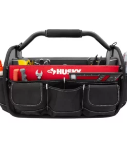 Husky 17 in. 18 Pocket Open Top Tool Bag -Deals Hand Tools Zone Store red black husky tool bags hd70017 th c3 1000