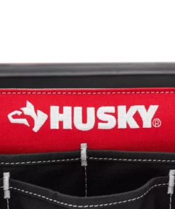 Husky 17 in. 18 Pocket Open Top Tool Bag -Deals Hand Tools Zone Store red black husky tool bags hd70017 th fa 1000
