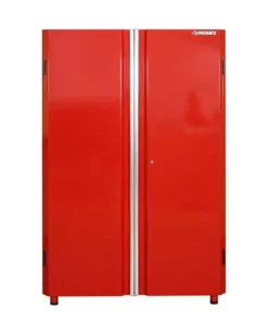Husky Ready-to-Assemble 24-Gauge Steel Freestanding Garage Cabinet in Red (48 in. W x 72 in. H x 18 in. D)