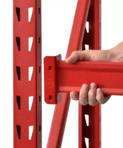 Husky 3-Tier Heavy Duty Industrial Welded Steel Garage Storage Shelving Unit in Red (65 in. W x 54 in. H x 24 in. D) -Deals Hand Tools Zone Store red husky freestanding shelving units hbr652454w3 r c3 1000