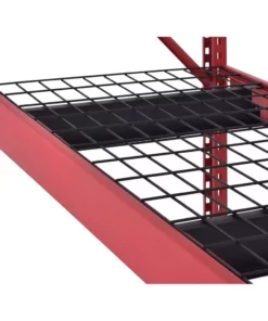 Husky 4-Tier Industrial Duty Steel Freestanding Garage Storage Shelving Unit in Red (77 in. W x 78 in. H x 24 in. D) -Deals Hand Tools Zone Store red husky freestanding shelving units n2w772478w4r 44 1000