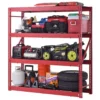 Husky 4-Tier Industrial Duty Steel Freestanding Garage Storage Shelving Unit in Red (77 in. W x 78 in. H x 24 in. D) -Deals Hand Tools Zone Store red husky freestanding shelving units n2w772478w4r 64 1000