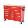 Husky 42 in. W x 18.1 in. D 8-Drawer Red Mobile Workbench Cabinet with Solid Wood Top -Deals Hand Tools Zone Store red husky mobile workbenches h42mwc8red 64 1000