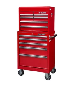 Husky 27 in. 11-Drawer Tool Chest and Cabinet Combo in Red