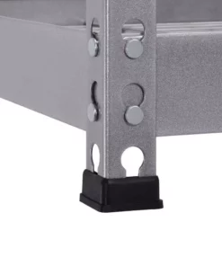 Husky 5-Tier Heavy Duty Steel Garage Storage Shelving Unit in Silver (48 in. W x 78 in. H x 24 in. D) -Deals Hand Tools Zone Store silver husky freestanding shelving units mr482478w5 76 1000