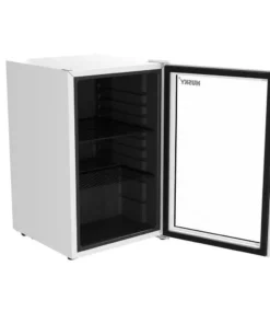 Husky 2.4 Cu. ft. 60-Can Freestanding Beverage Cooler Countertop Mini Fridge with Glass Door without Freezer (White) -Deals Hand Tools Zone Store white husky beverage wine combos osfg018 wl 4f 1000