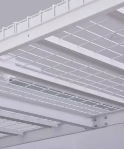 Husky Adjustable Height Overhead Ceiling Mount Garage Rack in White (42 in. H x 96 in. W x 32 in. D) 21 Husky Adjustable Height Overhead Ceiling Mount Garage Rack in White (42 in. H x 96 in. W x 32 in. D) -Deals Hand Tools Zone Store white husky overhead garage storage acr3296w p fa 1000