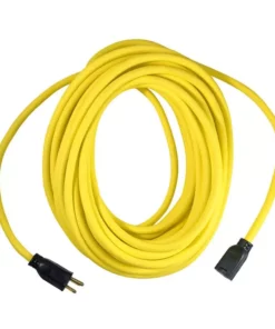 Husky 50 ft. 12/3 Extension Cord, Yellow