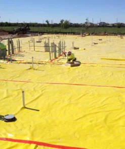 Husky 14 ft. x 140 ft. 15 mil Yellow Guard Vapor Barrier -Deals Hand Tools Zone Store yellows golds husky plastic sheeting cfyg1514 140y 4f 1000