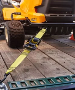 Husky 10 ft. x 1-7/8 in. 1000 lb. Commercial Retractable Ratchet -Deals Hand Tools Zone Store yellows golds husky ratchet straps 55565 1f 1000