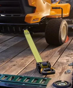 Husky 10 ft. x 1-7/8 in. 1000 lb. Commercial Retractable Ratchet -Deals Hand Tools Zone Store yellows golds husky ratchet straps 55565 fa 1000