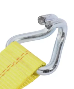 Husky 27 ft. x 2 in. Heavy-Duty Ratchet Tie-Down Strap with J Hook -Deals Hand Tools Zone Store yellows golds husky ratchet straps fh0843 66 1000