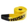 Husky 4 in. x 30 ft. Recovery Strap -Deals Hand Tools Zone Store yellows golds husky tie down hardware accessories 54502 64 1000